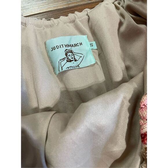 Judith March multicolor textured bell sleeve dress hippie boho sz S - Picture 2 of 11